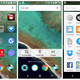 Robin’s cloud storage in action. The left two screenshots show Robin’s Home launcher, which comes with an extra feature to see your apps. The far right screenshot shows Robin’s “ghost” icons also working with the Google Now launcher.